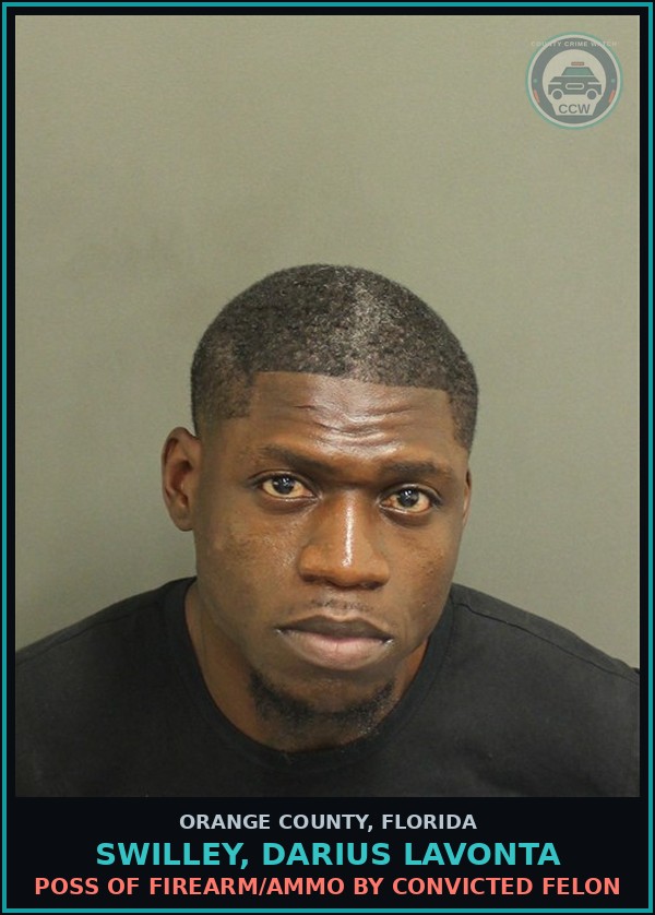 Booking mugshot of SWILLEY, DARIUS LAVONTA in Orange County