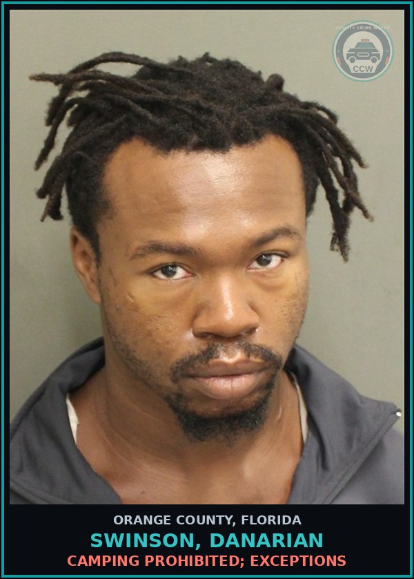 Booking mugshot of SWINSON, DANARIAN in Orange County