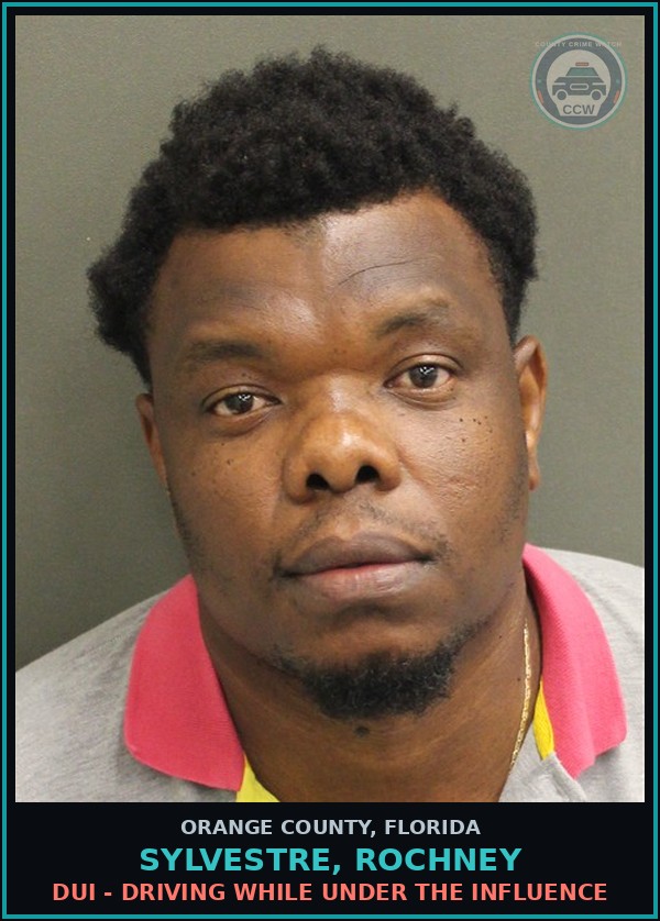 Booking mugshot of SYLVESTRE, ROCHNEY in Orange County