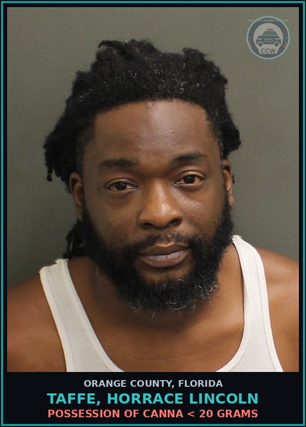 Booking mugshot of TAFFE, HORRACE LINCOLN in Orange County