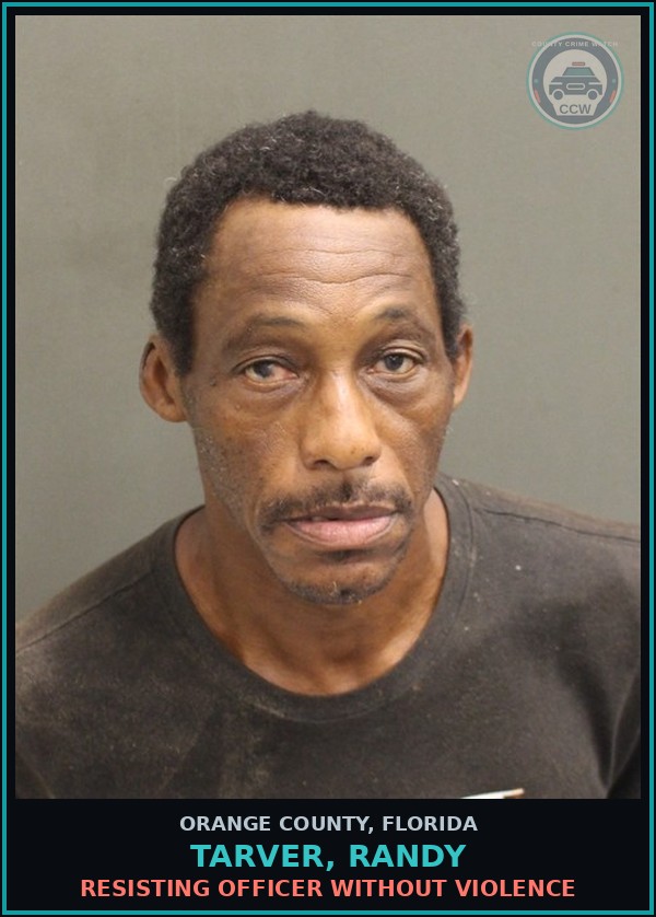 Booking mugshot of TARVER, RANDY in Orange County