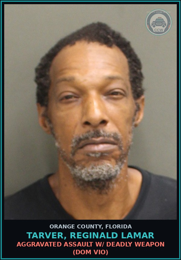 Booking mugshot of TARVER, REGINALD LAMAR in Orange County