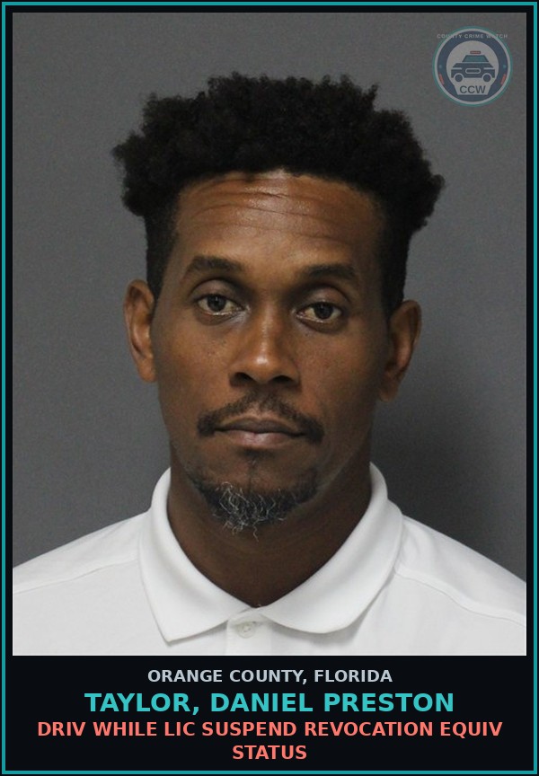Booking mugshot of TAYLOR, DANIEL PRESTON in Orange County