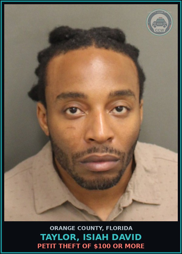 Booking mugshot of TAYLOR, ISIAH DAVID in Orange County