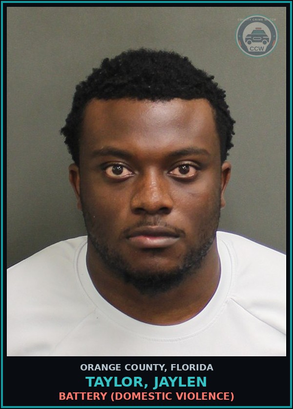 Booking mugshot of TAYLOR, JAYLEN in Orange County