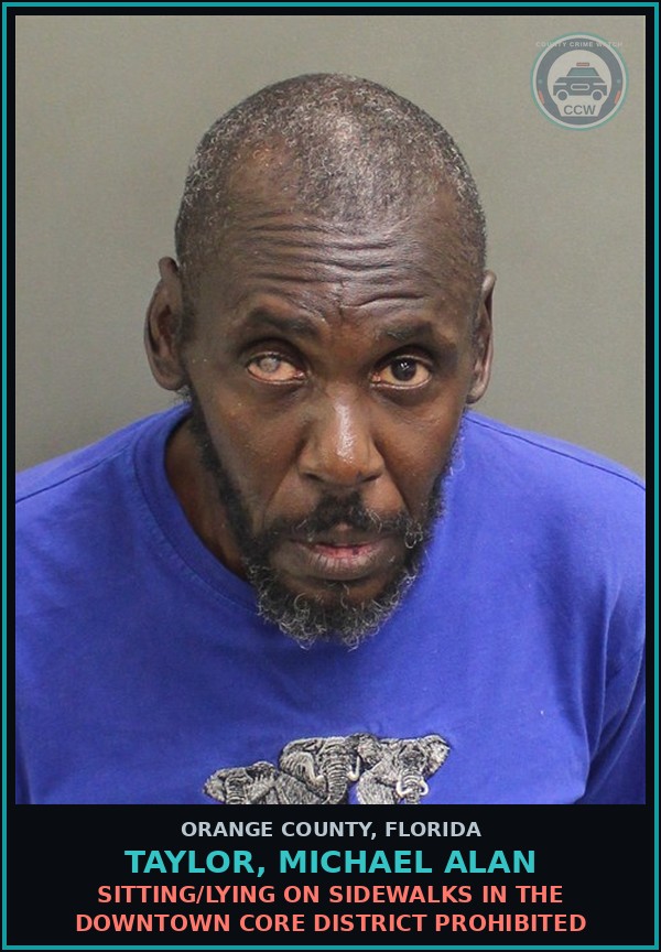 Booking mugshot of TAYLOR, MICHAEL ALAN in Orange County