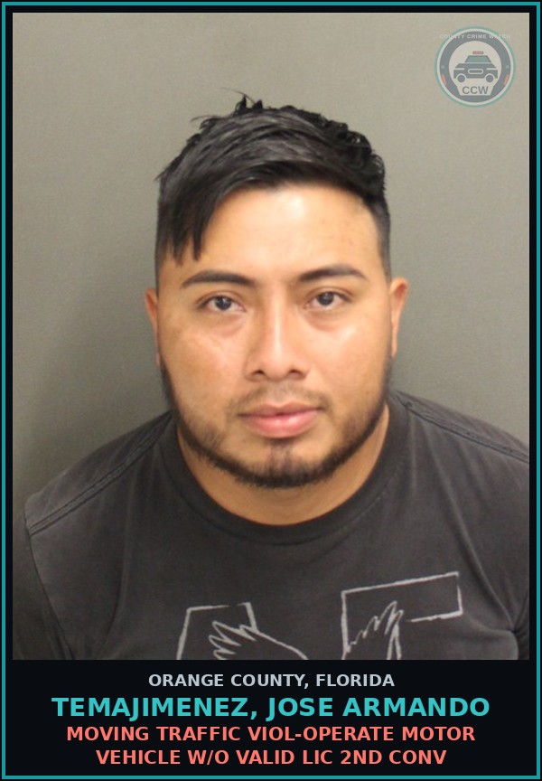 Booking mugshot of TEMAJIMENEZ, JOSE ARMANDO in Orange County