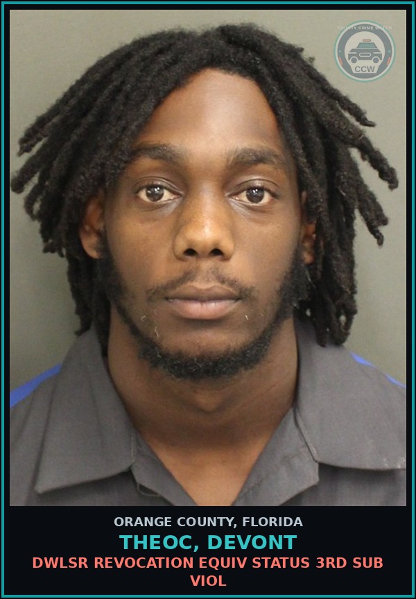 Booking mugshot of THEOC, DEVONT in Orange County