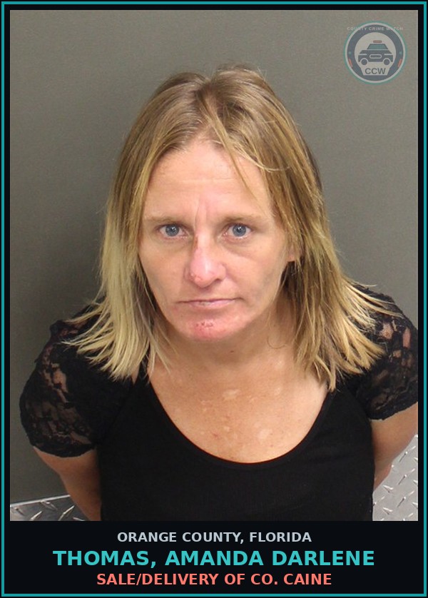 Booking mugshot of THOMAS, AMANDA DARLENE in Orange County