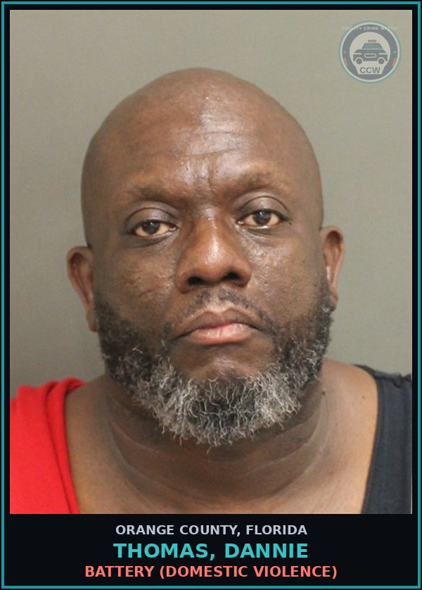 Booking mugshot of THOMAS, DANNIE in Orange County