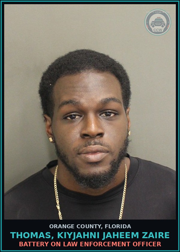 Booking mugshot of THOMAS, KIYJAHNI JAHEEM ZAIRE in Orange County