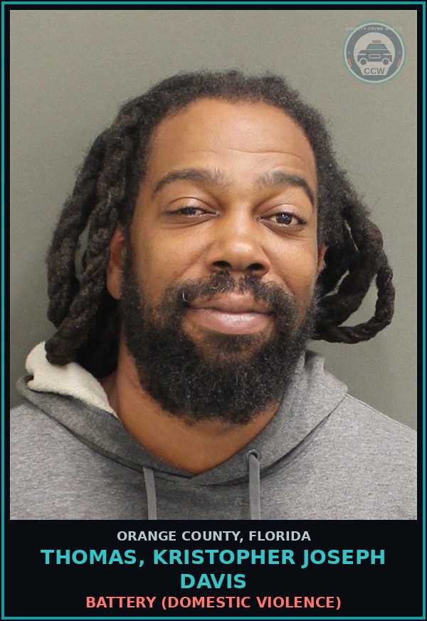 Booking mugshot of THOMAS, KRISTOPHER JOSEPH DAVIS in Orange County