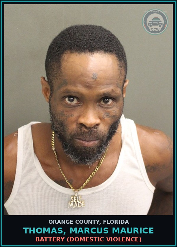 Booking mugshot of THOMAS, MARCUS MAURICE in Orange County