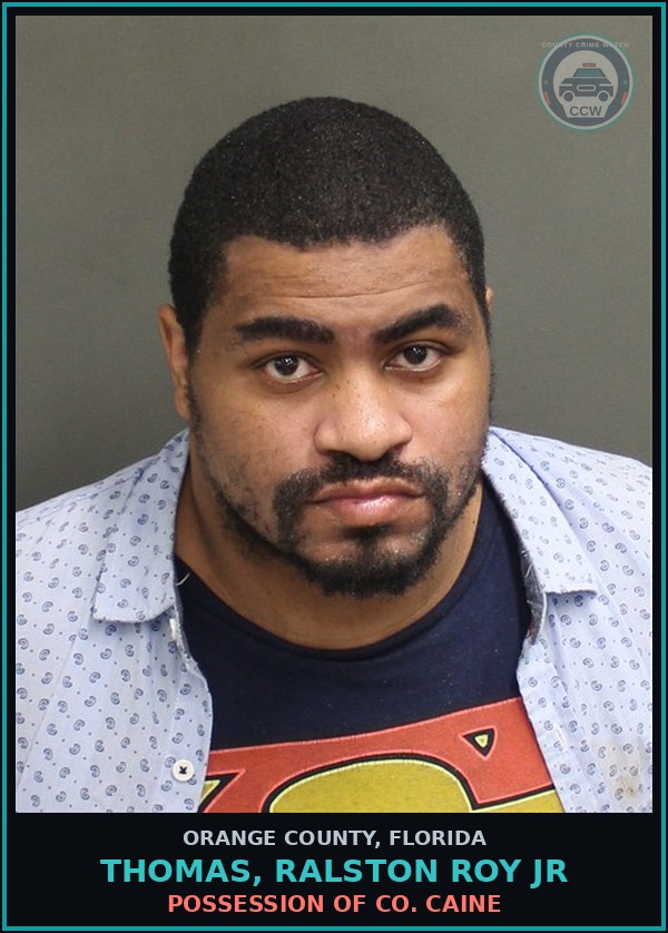 Booking mugshot of THOMAS, RALSTON ROY JR in Orange County
