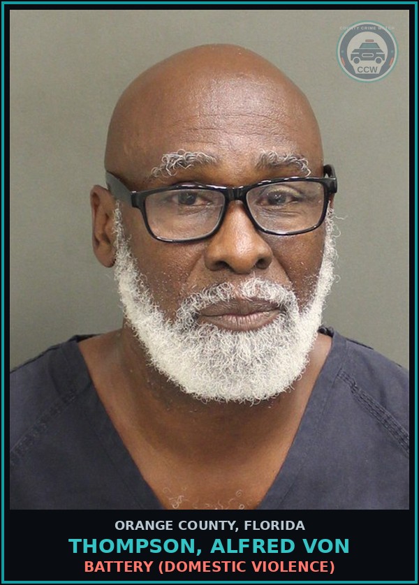 Booking mugshot of THOMPSON, ALFRED VON in Orange County