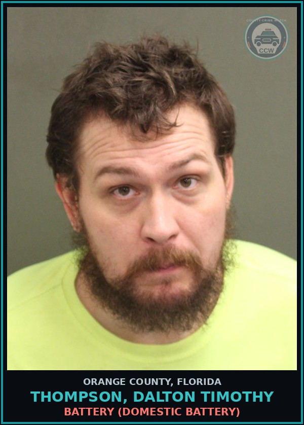 Booking mugshot of THOMPSON, DALTON TIMOTHY in Orange County
