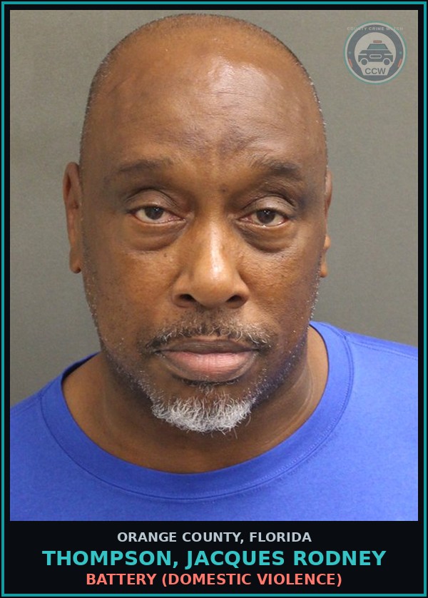 Booking mugshot of THOMPSON, JACQUES RODNEY in Orange County