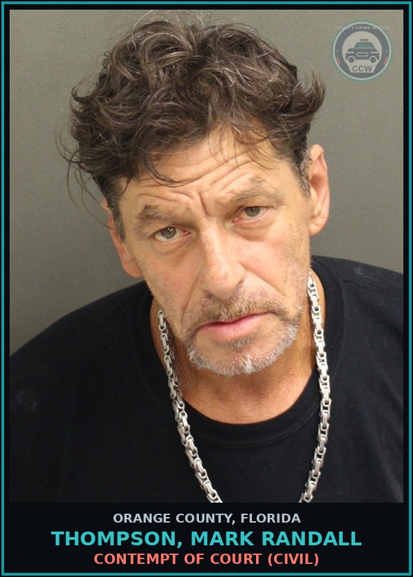 Booking mugshot of THOMPSON, MARK RANDALL in Orange County