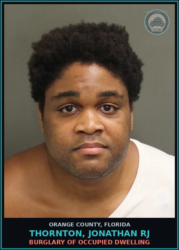 Booking mugshot of THORNTON, JONATHAN RJ in Orange County