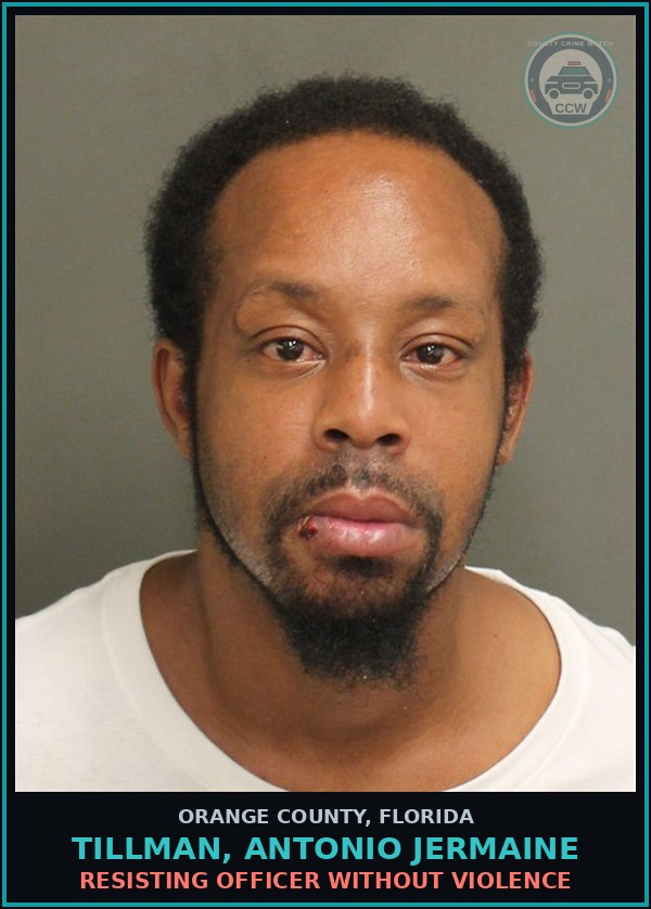 Booking mugshot of TILLMAN, ANTONIO JERMAINE in Orange County