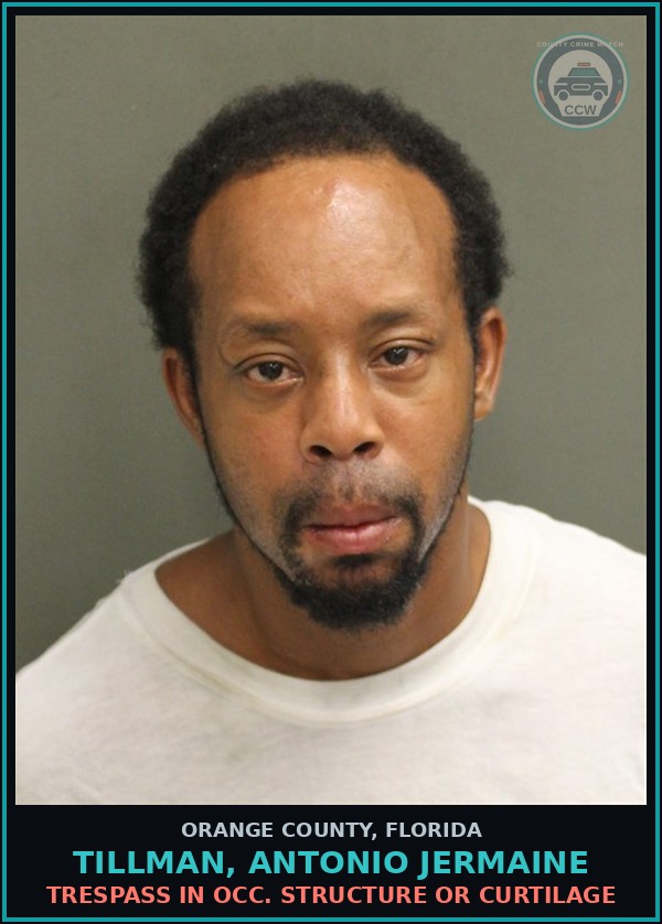 Booking mugshot of TILLMAN, ANTONIO JERMAINE in Orange County