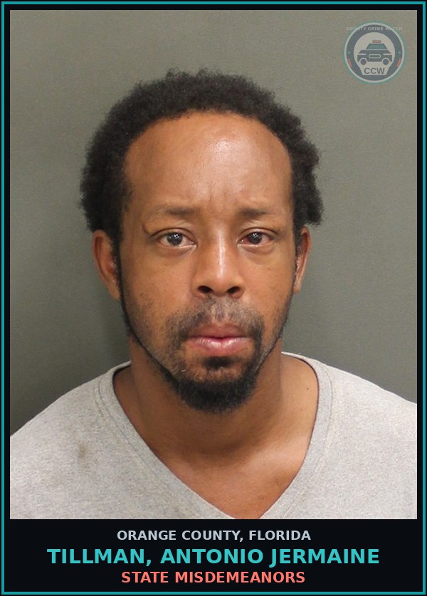 Booking mugshot of TILLMAN, ANTONIO JERMAINE in Orange County