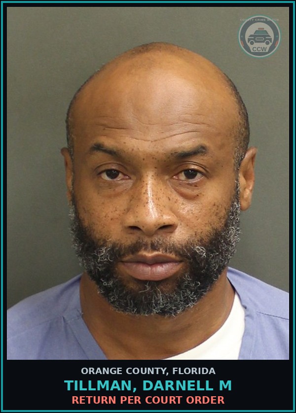 Booking mugshot of TILLMAN, DARNELL M in Orange County
