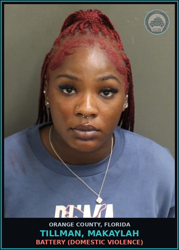 Booking mugshot of TILLMAN, MAKAYLAH in Orange County