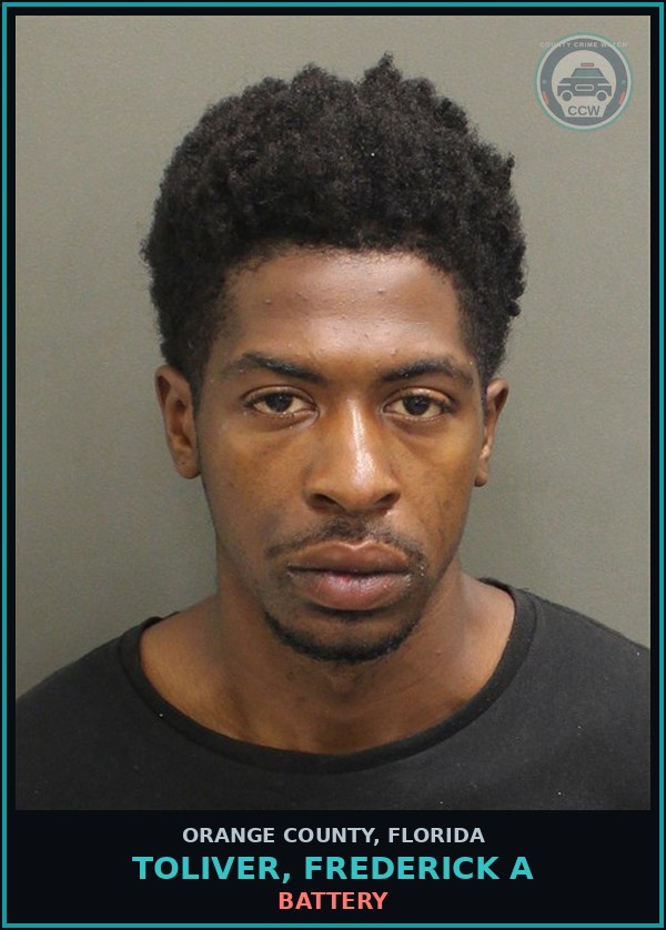 Booking mugshot of TOLIVER, FREDERICK A in Orange County