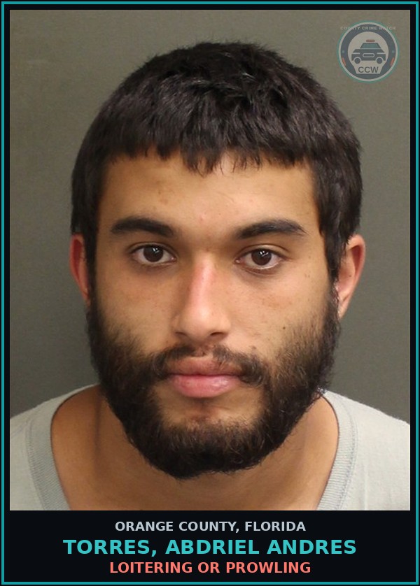 Booking mugshot of TORRES, ABDRIEL ANDRES in Orange County