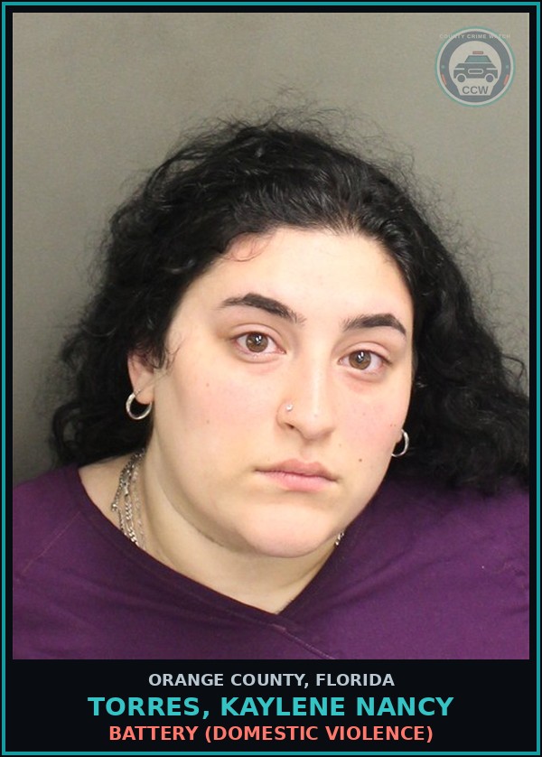 Booking mugshot of TORRES, KAYLENE NANCY in Orange County