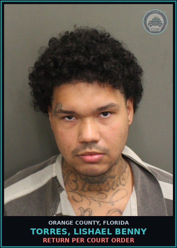 Booking mugshot of TORRES, LISHAEL BENNY in Orange County