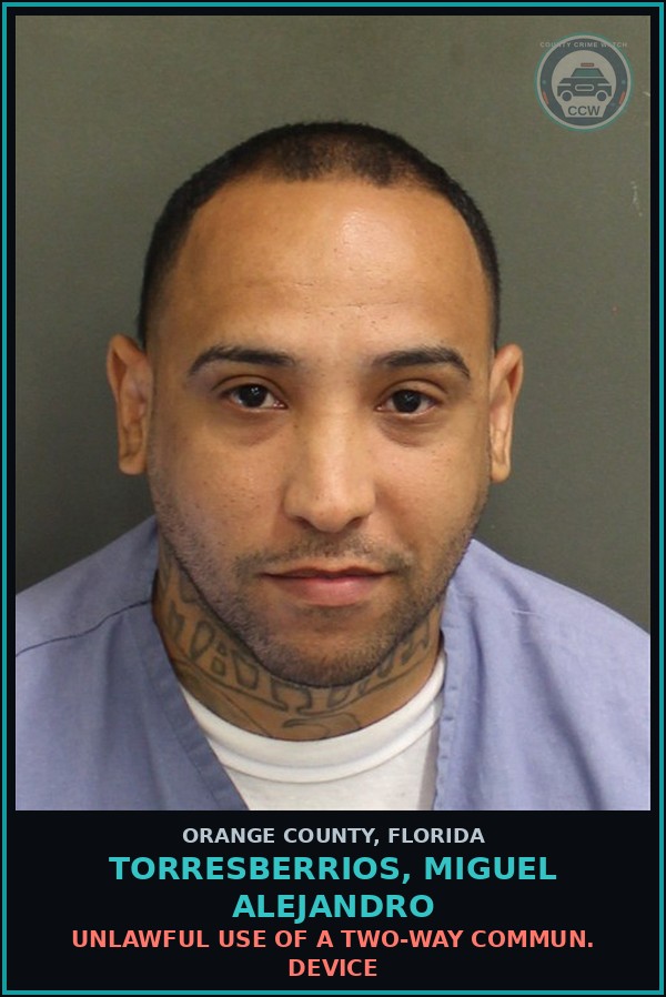 Booking mugshot of TORRESBERRIOS, MIGUEL ALEJANDRO in Orange County