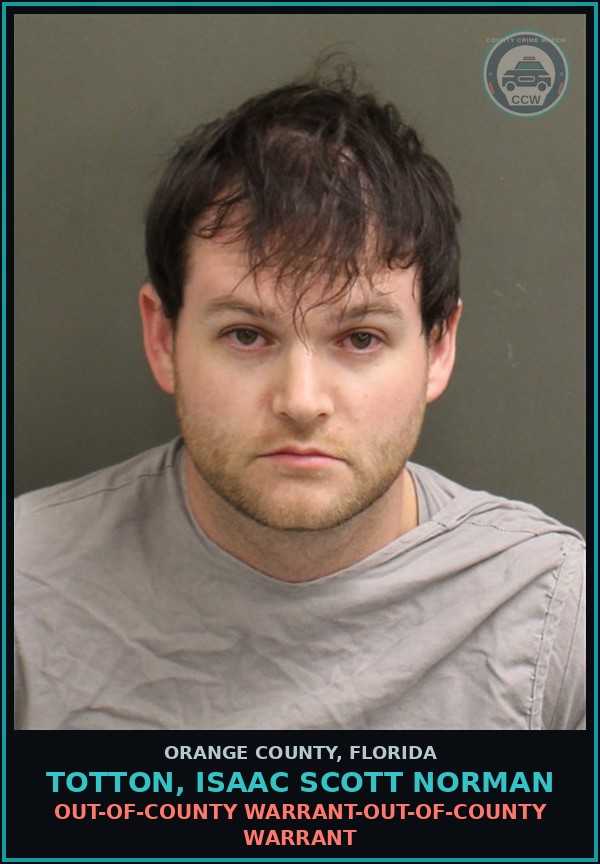 Booking mugshot of TOTTON, ISAAC SCOTT NORMAN in Orange County