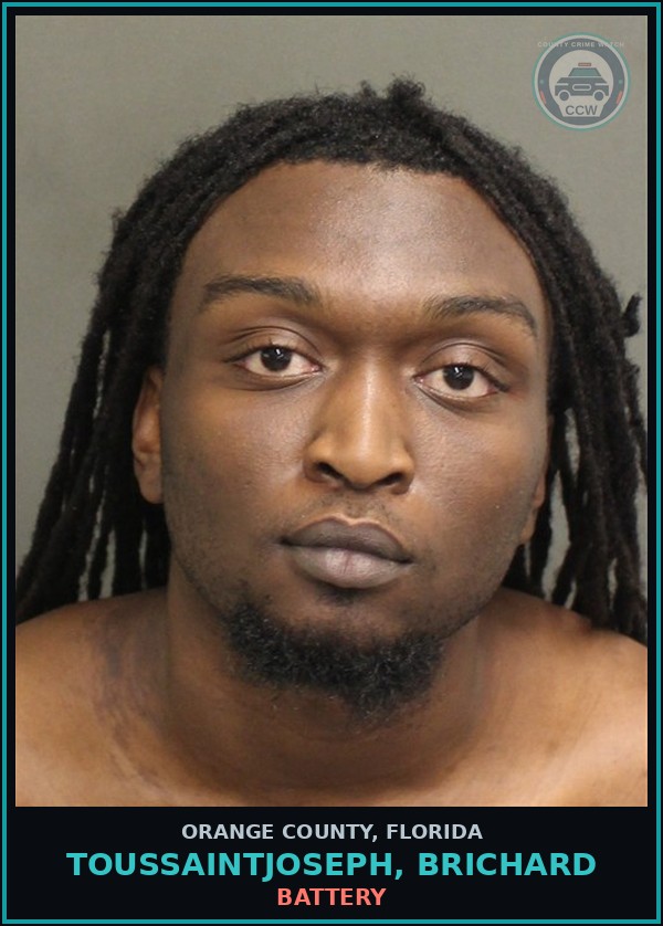 Booking mugshot of TOUSSAINTJOSEPH, BRICHARD in Orange County