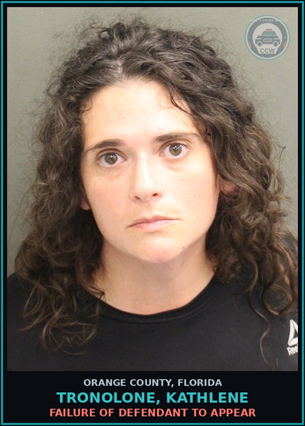 Booking mugshot of TRONOLONE, KATHLENE in Orange County