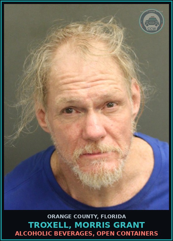 Booking mugshot of TROXELL, MORRIS GRANT in Orange County