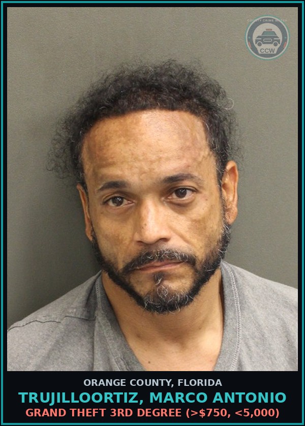 Booking mugshot of TRUJILLOORTIZ, MARCO ANTONIO in Orange County