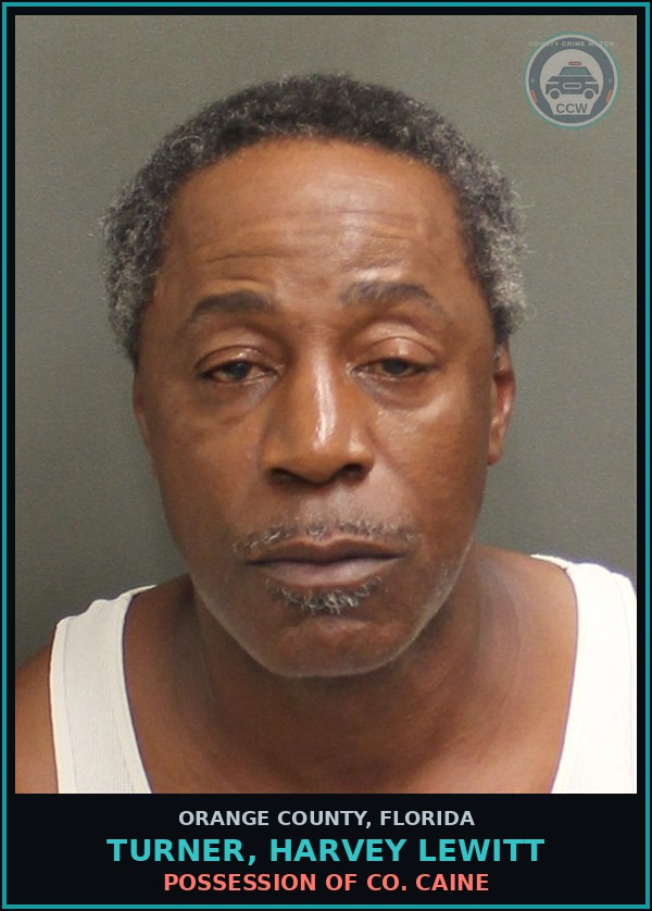 Booking mugshot of TURNER, HARVEY LEWITT in Orange County