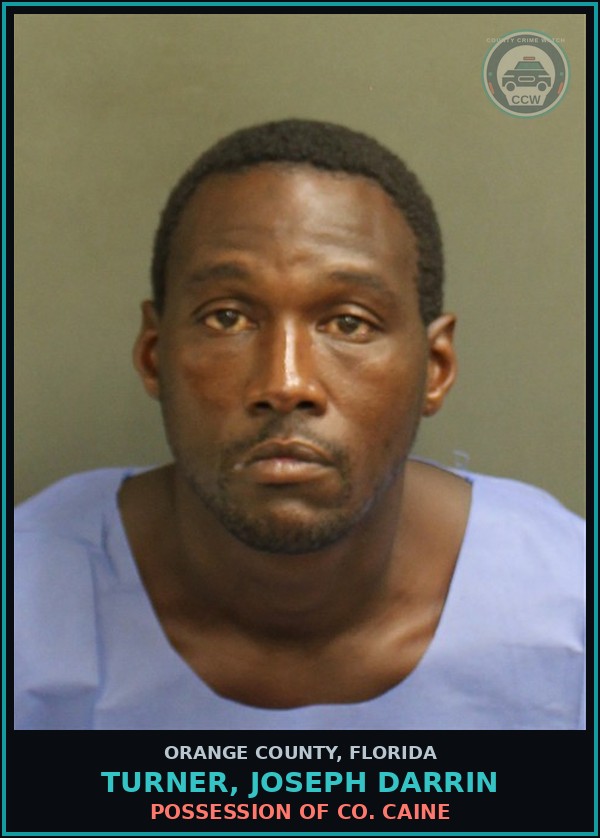 Booking mugshot of TURNER, JOSEPH DARRIN in Orange County