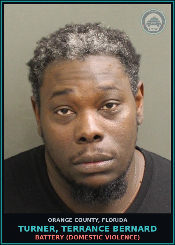 Booking mugshot of TURNER, TERRANCE BERNARD in Orange County