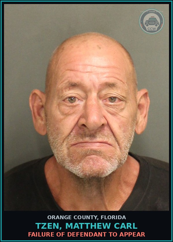 Booking mugshot of TZEN, MATTHEW CARL in Orange County