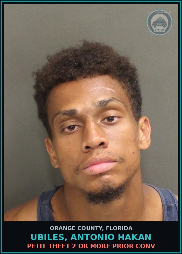 Booking mugshot of UBILES, ANTONIO HAKAN in Orange County