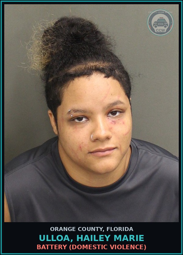 Booking mugshot of ULLOA, HAILEY MARIE in Orange County