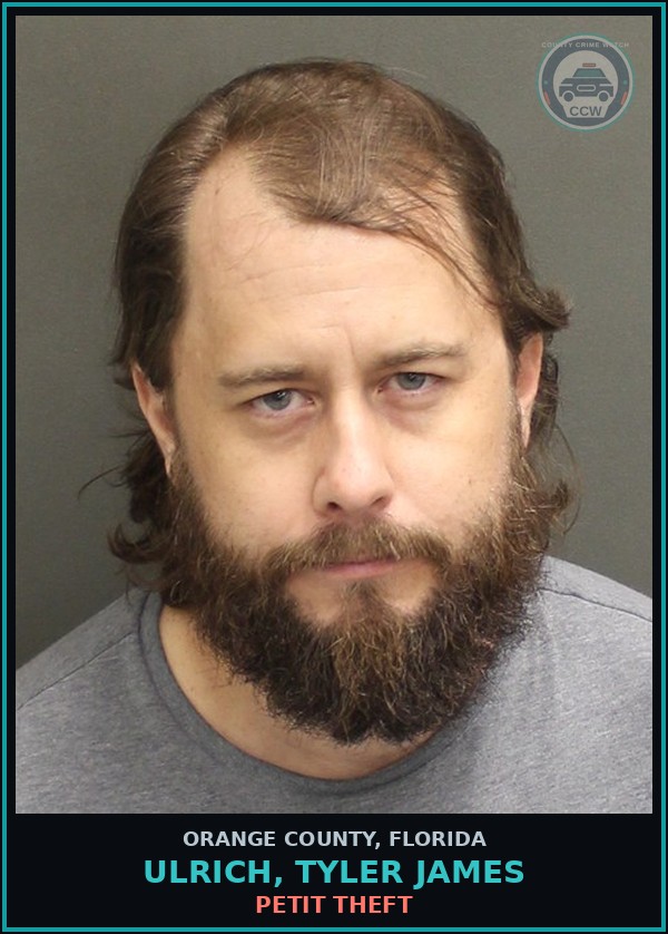 Booking mugshot of ULRICH, TYLER JAMES in Orange County