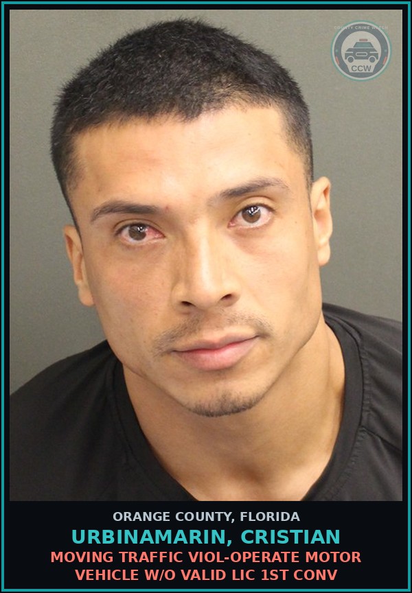 Booking mugshot of URBINAMARIN, CRISTIAN in Orange County