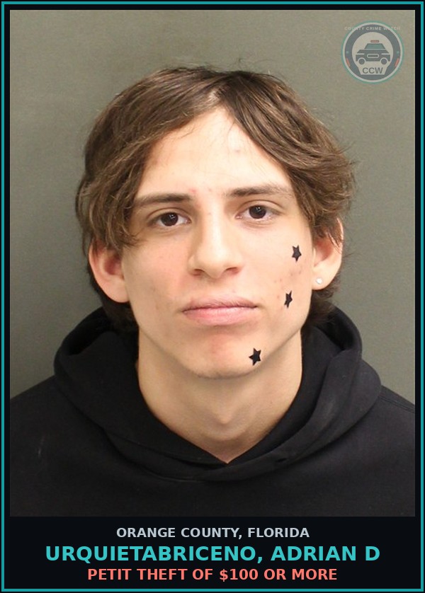 Booking mugshot of URQUIETABRICENO, ADRIAN D in Orange County