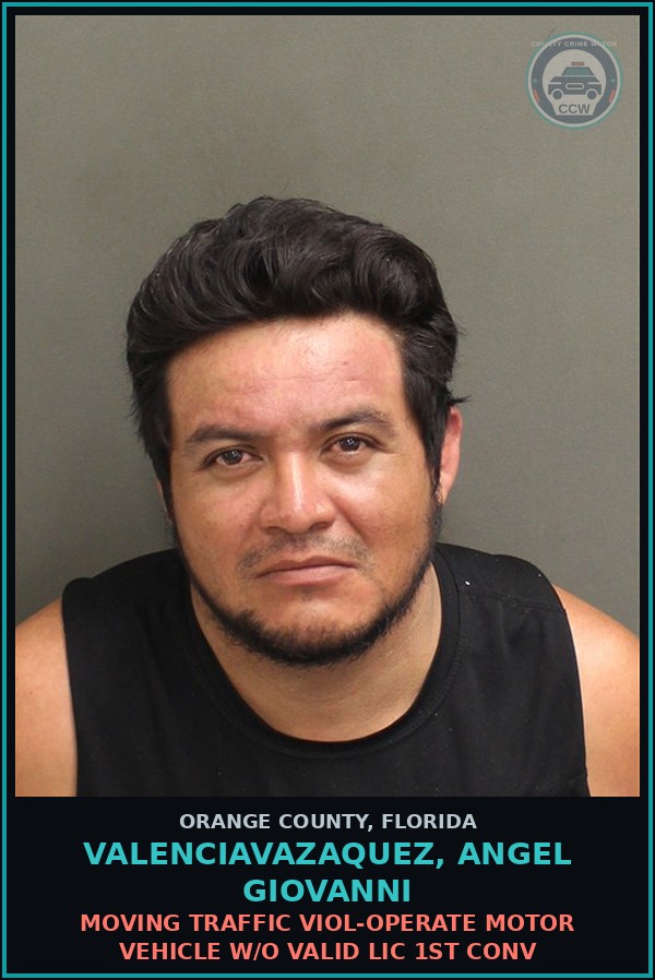 Booking mugshot of VALENCIAVAZAQUEZ, ANGEL GIOVANNI in Orange County