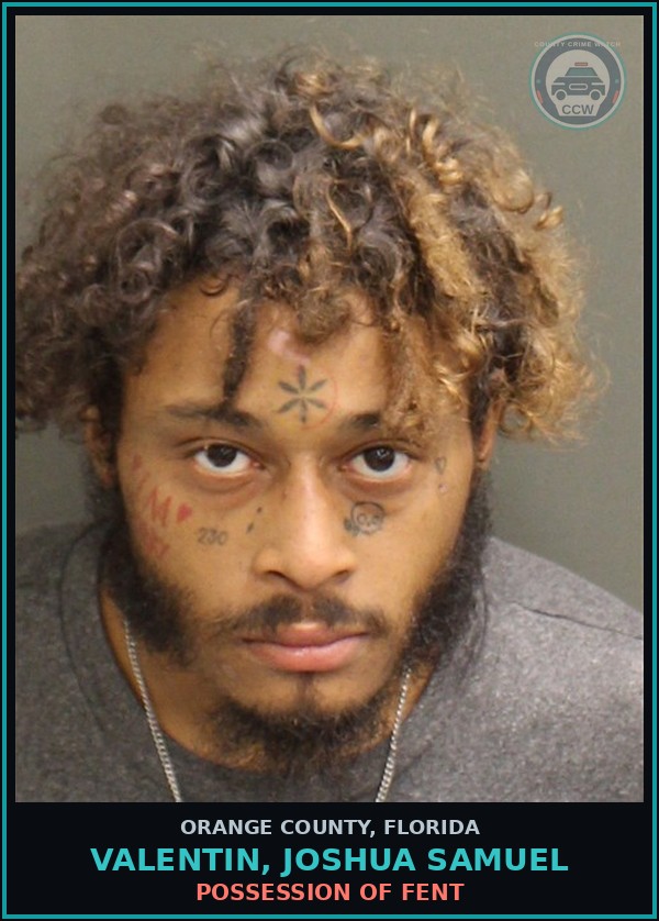 Booking mugshot of VALENTIN, JOSHUA SAMUEL in Orange County