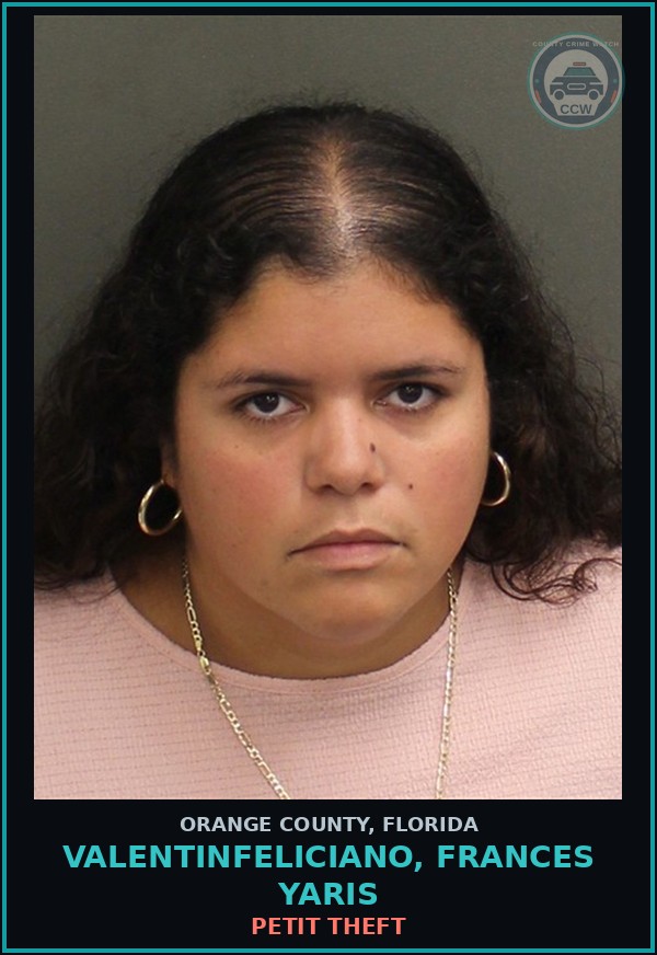 Booking mugshot of VALENTINFELICIANO, FRANCES YARIS in Orange County